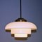 Swedish Art Deco Ceiling Lamp with Opaline Glass Shade 1930s 2