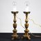 Gilt Wood Lamps, Set of 2 2