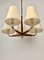 Chandelier in Brass and Walnut by Josef Frank, 1930s 3