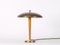 Lámpara de mesa de latón, Suecia, años 50, Imagen 4