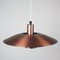 Scandinavian Modern Copper Pendant Lamp attributed to Jeka Denmark, 1970s 5