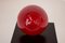 Red Murano Glass Vase, 1940s 5