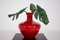 Rote Vase aus Muranoglas, 1940er 6