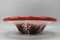 German Ikora Art Glass Bowl in Red, White and Burgundy attributed to WMF, 1930s, Image 12