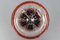 German Ikora Art Glass Bowl in Red, White and Burgundy attributed to WMF, 1930s, Image 7