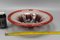 German Ikora Art Glass Bowl in Red, White and Burgundy attributed to WMF, 1930s 14