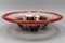 German Ikora Art Glass Bowl in Red, White and Burgundy attributed to WMF, 1930s, Image 16