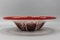 German Ikora Art Glass Bowl in Red, White and Burgundy attributed to WMF, 1930s 11
