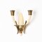Italian Sconces in Ivory Murano Glass and Brass by Ulrich, Italy, 1940s, Set of 2, Image 5