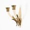 Italian Sconces in Ivory Murano Glass and Brass by Ulrich, Italy, 1940s, Set of 2 10