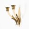 Italian Sconces in Ivory Murano Glass and Brass by Ulrich, Italy, 1940s, Set of 2, Image 10