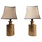 Gold Glazed Ceramic Table Lamps by Bitossi for Bergboms, 1970s, Set of 2, Image 1