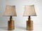 Gold Glazed Ceramic Table Lamps by Bitossi for Bergboms, 1970s, Set of 2 4