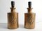 Gold Glazed Ceramic Table Lamps by Bitossi for Bergboms, 1970s, Set of 2, Image 3