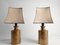 Gold Glazed Ceramic Table Lamps by Bitossi for Bergboms, 1970s, Set of 2 5