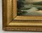 Paisaje ribereño, óleo sobre lienzo, del siglo XIX, enmarcado, Imagen 6