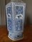 Japanische Sechseckige Vasen mit blauem Hintergrund und Cut Sides Dec 739, 2er Set 7