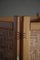 Mid-Century Modern Swedish Room Divider in Pine & Leather, 1960s, Image 13
