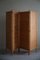 Mid-Century Modern Swedish Room Divider in Pine & Leather, 1960s, Image 16