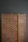 Mid-Century Modern Swedish Room Divider in Pine & Leather, 1960s 17