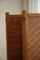 Mid-Century Modern Swedish Room Divider in Pine & Leather, 1960s 11