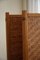 Mid-Century Modern Swedish Room Divider in Pine & Leather, 1960s, Image 11
