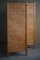 Mid-Century Modern Swedish Room Divider in Pine & Leather, 1960s, Image 18