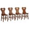 Scandinavian Modern Chairs in Pine, 1960s, Set of 4 1