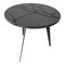 Round Filodifumo Outdoor Table in Lava Stone and Steel by Riccardo Scibetta & Sonia Giambrone for MYOP 2