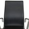 Chaise Oxford en Cuir Noir par Arne Jacobsen 9