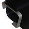 Silla Oxford de cuero negro de Arne Jacobsen, Imagen 5