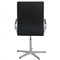 Oxford Chair in Black Leather by Arne Jacobsen 12