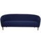 Little Mother 3-Sitzer Sofa aus blauem Hallingdal Stoff von Finn Juhl 1