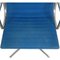 Ea-105 Stuhl aus Blauem Stoff von Charles & Ray Eames, 1990er 3