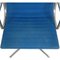 Silla Ea-105 de tela azul de Charles and Ray Eames, años 90, Imagen 3