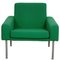 GE-34 Armchair in Green Fabric by Hans Wegner, 1980s 1