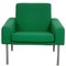 GE-34 Armchair in Green Fabric by Hans Wegner, 1980s, Image 1