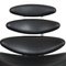 Corona Stuhl aus schwarzem Leder von Poul Volther, 2000er 4