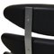 Corona Stuhl aus schwarzem Leder von Poul Volther, 2000er 9
