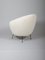 Mid-Century Italian Egg Shape Chairs in Alpaca Wool and Velvet, 1950s, Set of 2, Image 8