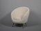 Mid-Century Italian Egg Shape Chairs in Alpaca Wool and Velvet, 1950s, Set of 2 10