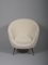 Mid-Century Italian Egg Shape Chairs in Alpaca Wool and Velvet, 1950s, Set of 2 6