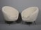 Sedie Mid-Century a forma di uovo in lana di alpaca e velluto, Italia, anni '50, set di 2, Immagine 2