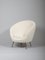Mid-Century Italian Egg Shape Chairs in Alpaca Wool and Velvet, 1950s, Set of 2 7