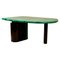 Green Parchment Desk with Gloss Lacquer by Aldo Tura, 1980s, Image 1