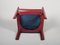 Italian Model 414 Cab Chairs in Red Leather by Mario Bellini for Cassina, 1980s, Set of 2, Image 14