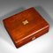 Small Antique English Lined Jewellery Box, 1860s 7