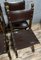 19th Century Medieval Chairs in Wood and Leather, Set of 6, Image 4