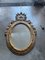 Large Vintage Italian Wooden Gold Gilded Mirror, 1940s 2