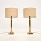 Vintage Brass Table Lamps, 1970, Set of 2, Image 1